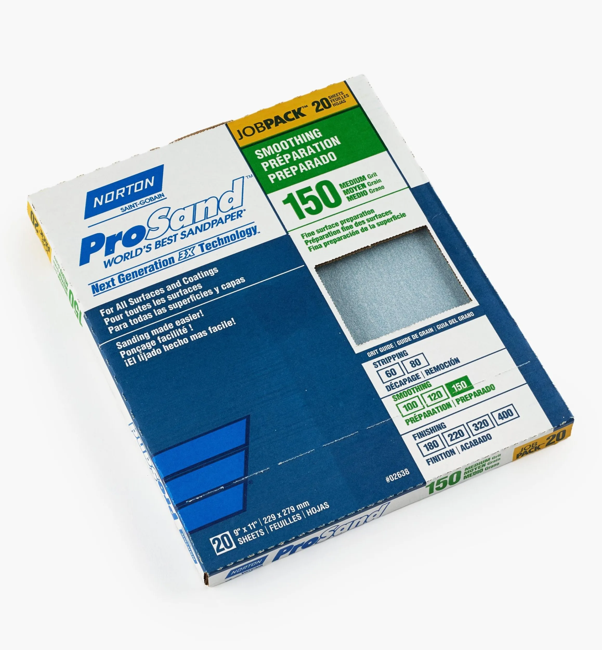 Lee Valley Supplies>Norton 3X ProSand Sandpaper