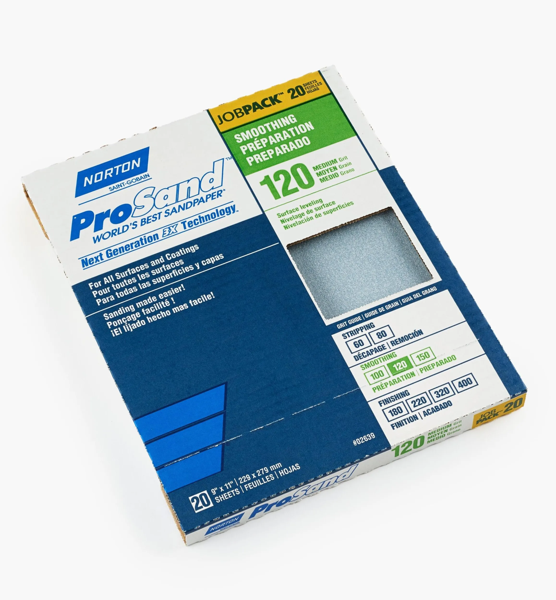 Lee Valley Supplies>Norton 3X ProSand Sandpaper