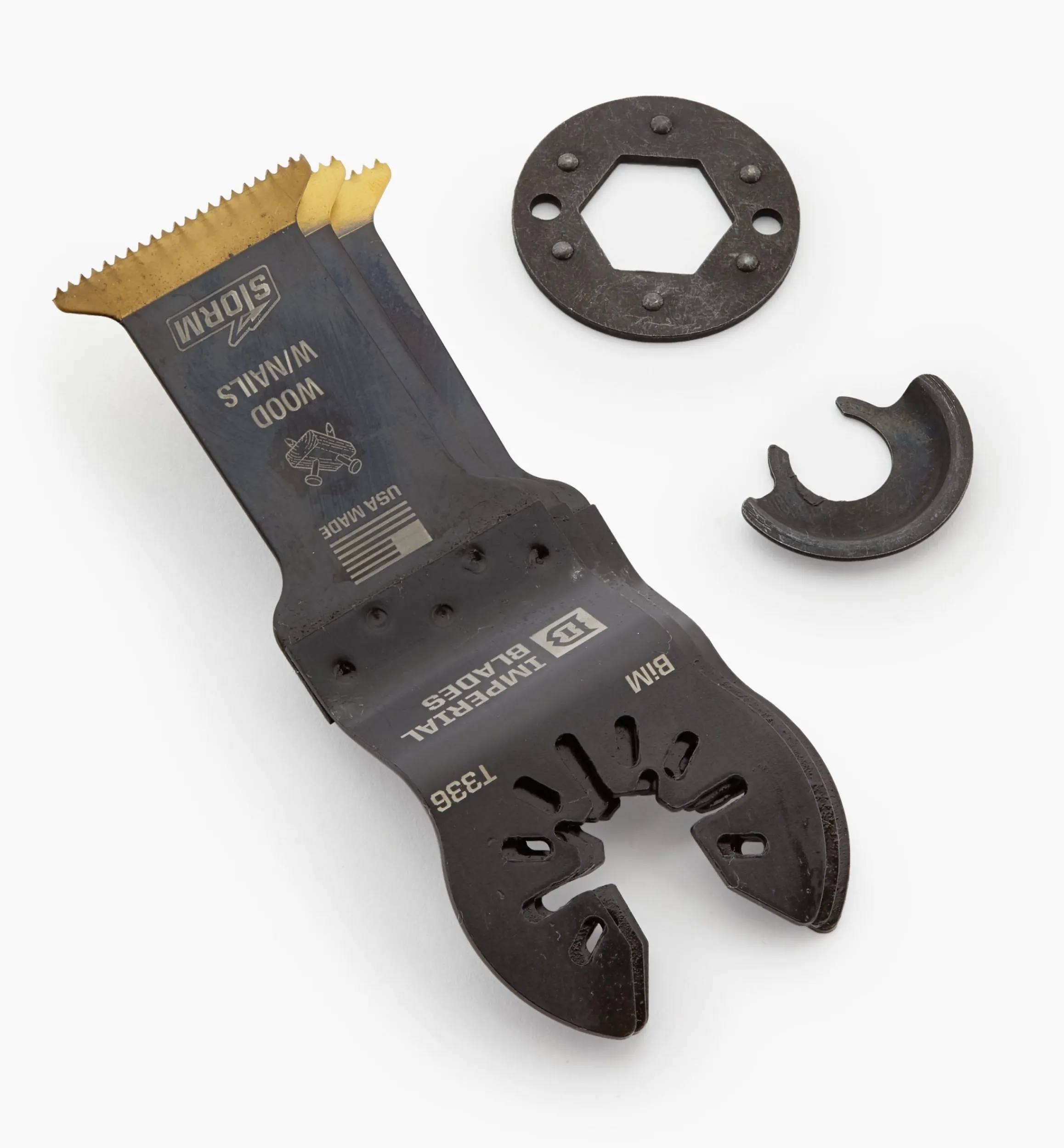 Lee Valley Power Tool Accessories>Oscillating Multi-Tool Titanium Nitride Coated Bimetal Cutters By Imperial Blades