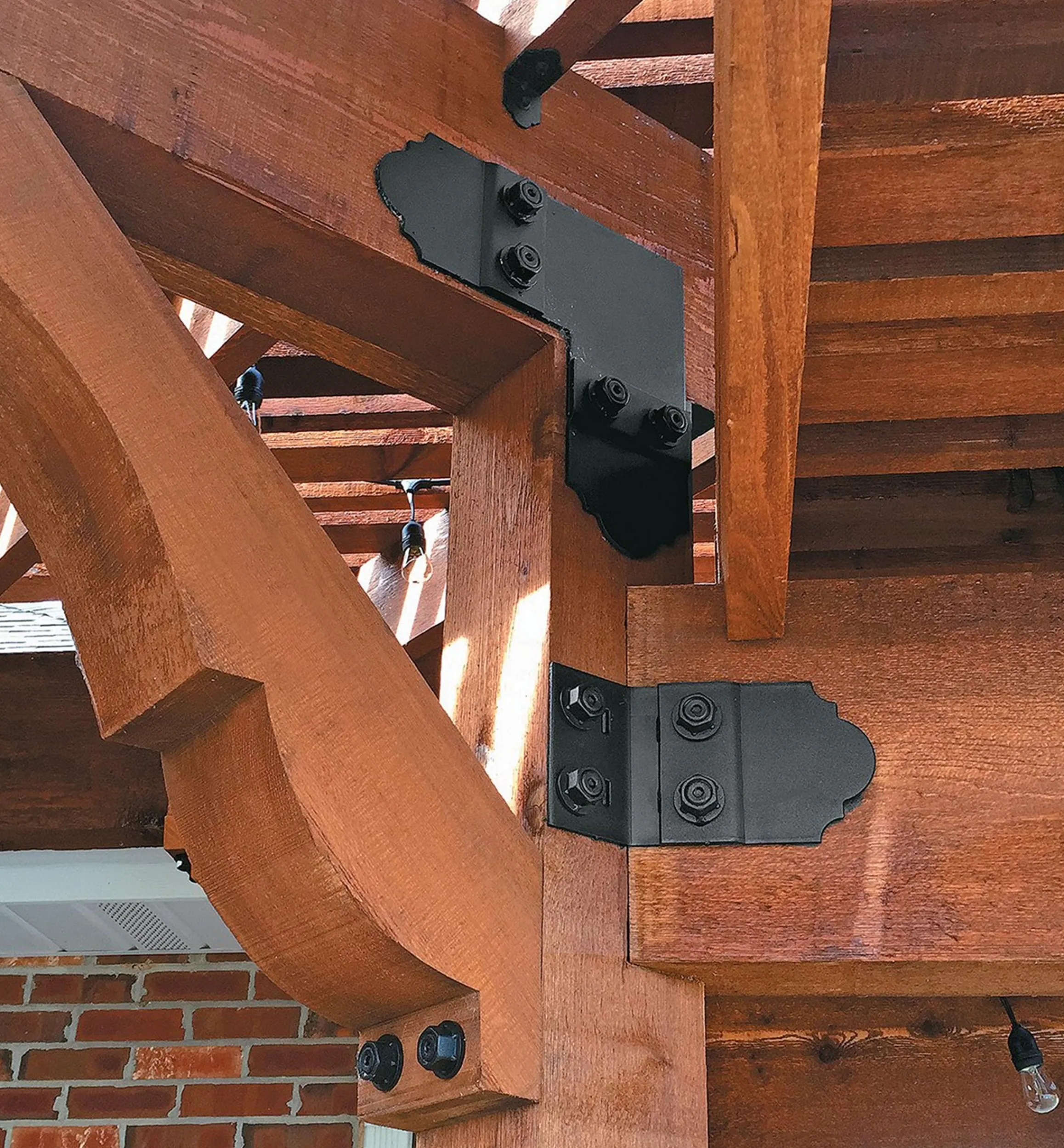 Lee Valley Outdoor Hardware>Ozco Outside 90° Flush-Mount Plates