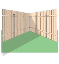 Lee Valley Outdoor Hardware>Ozco Wood-Metal Fence In-Line Bracket