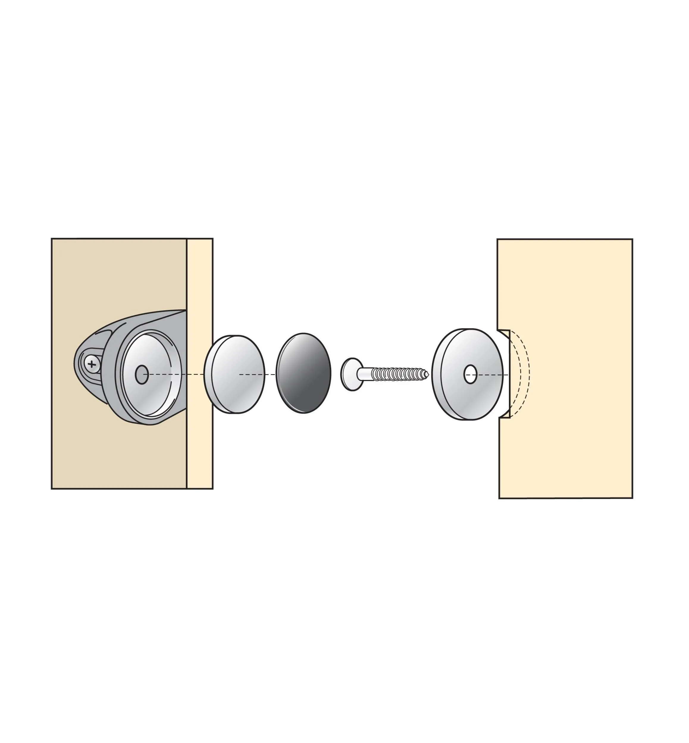 Lee Valley Magnets|Magnets>Panel Magnet Cup