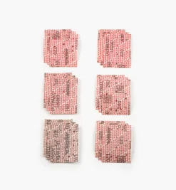 Lee Valley Supplies>18-Pc. Sample Pack Of 3" × 4" Mirka Ultimax Ligno Grip Sheets