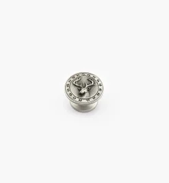 Lee Valley Knobs>Pewter Deer Knob