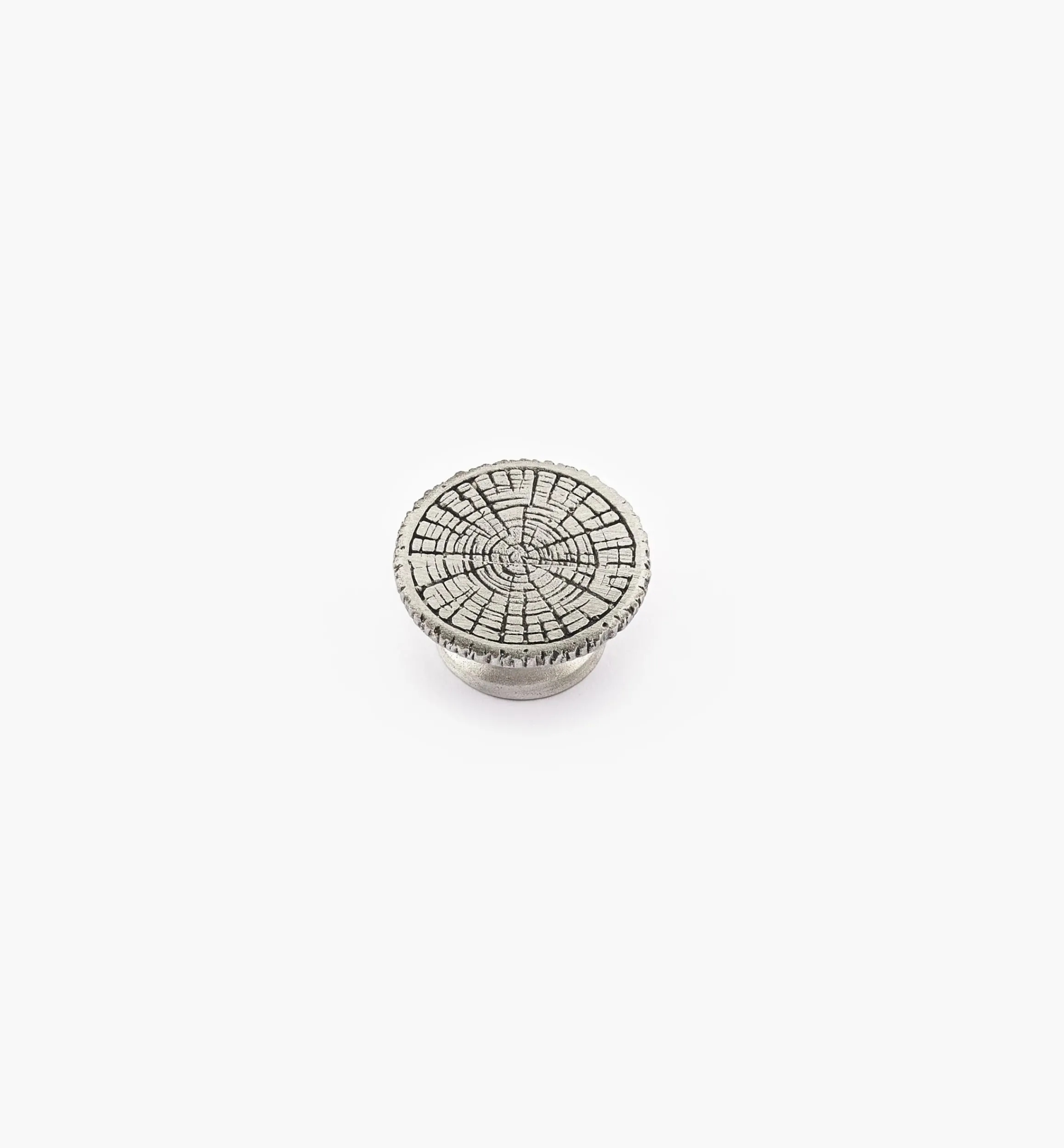 Lee Valley Knobs>Pewter Log End Knob