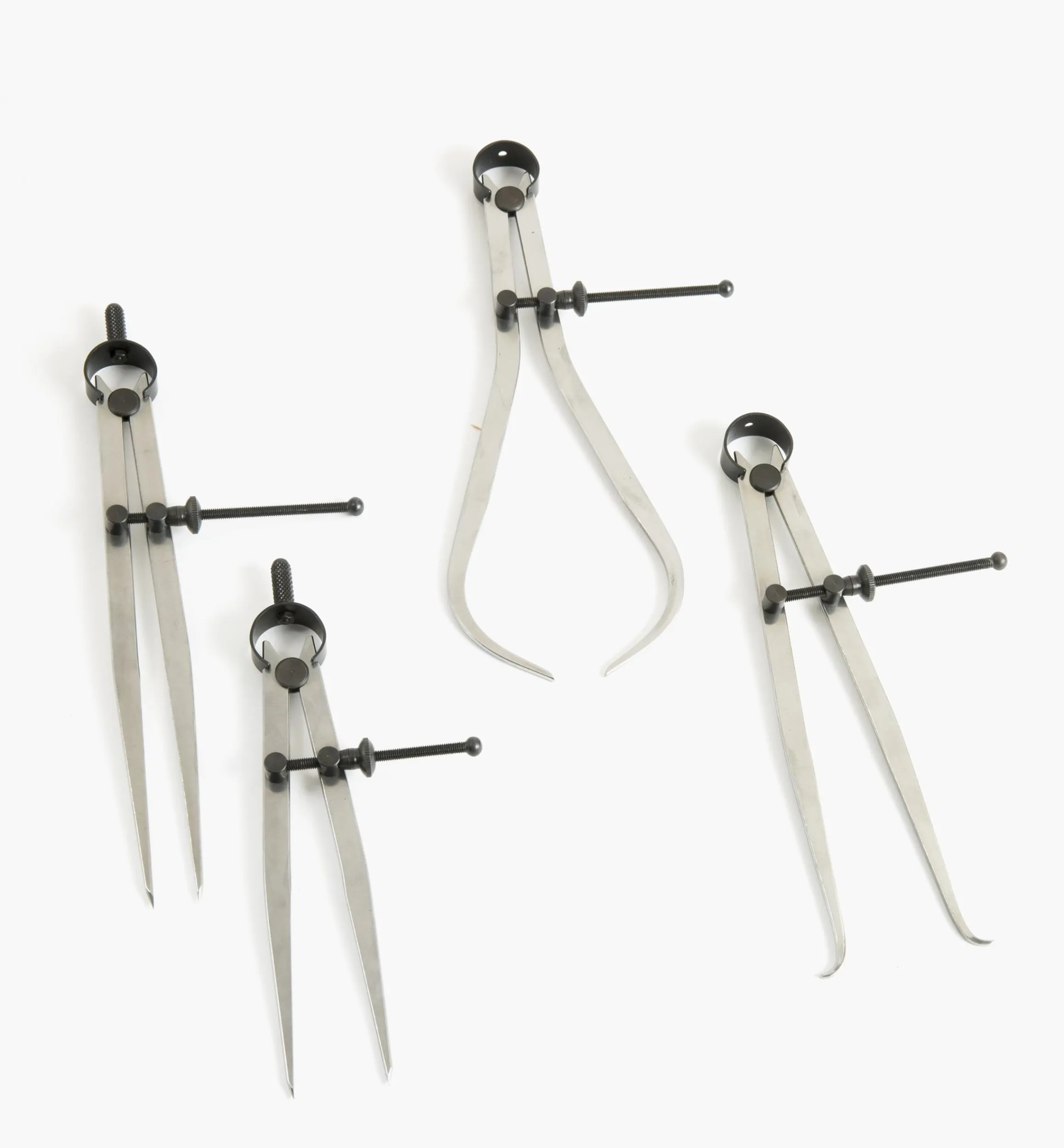 Lee Valley Marking & Measuring>4-Piece Dividers & Calipers Set