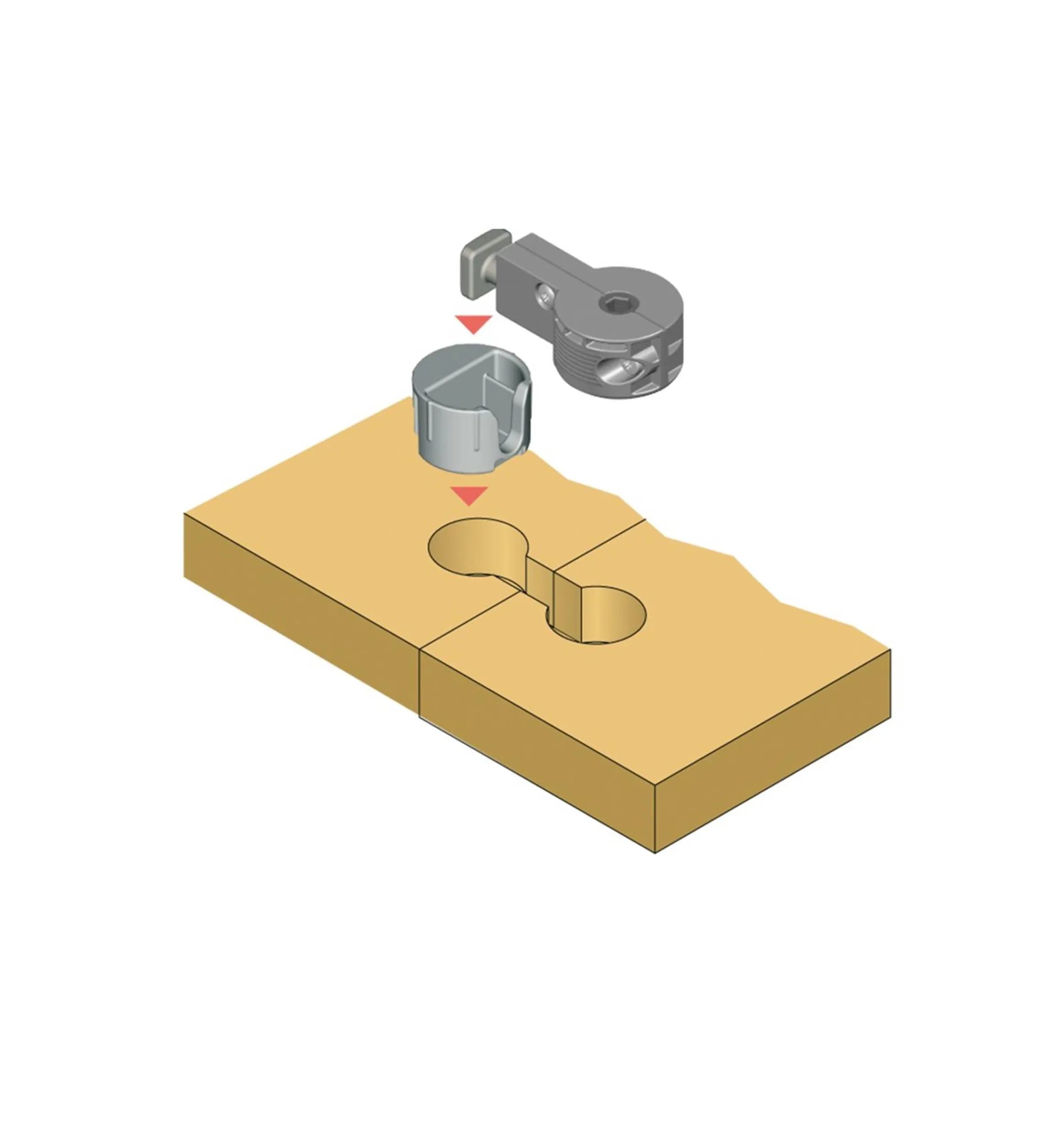 Lee Valley Fasteners>Quick-Adjust Countertop Connector