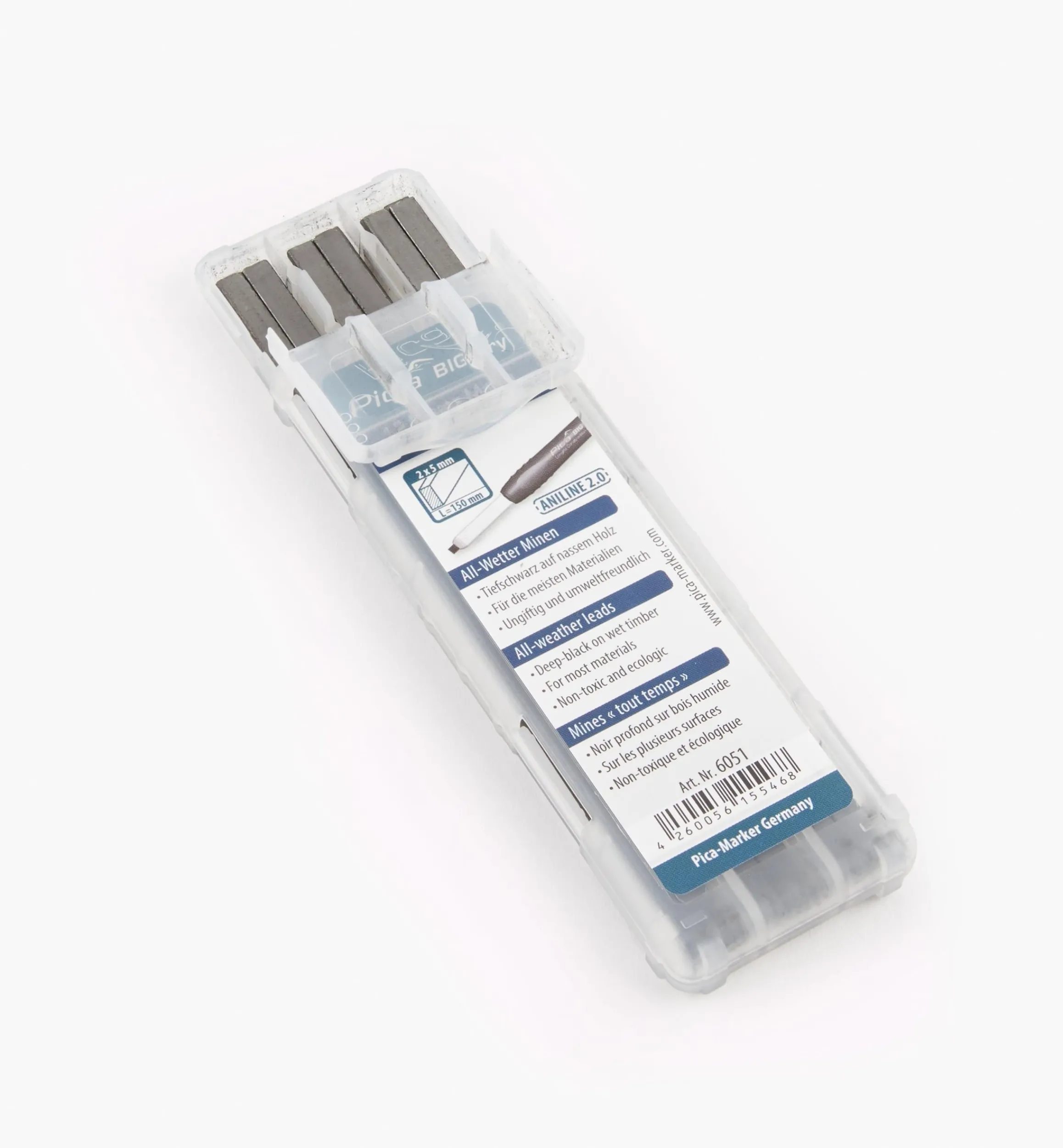 Lee Valley Marking & Measuring>Replacement Leads For Pica Big Dry Carpenter's Mechanical Pencil
