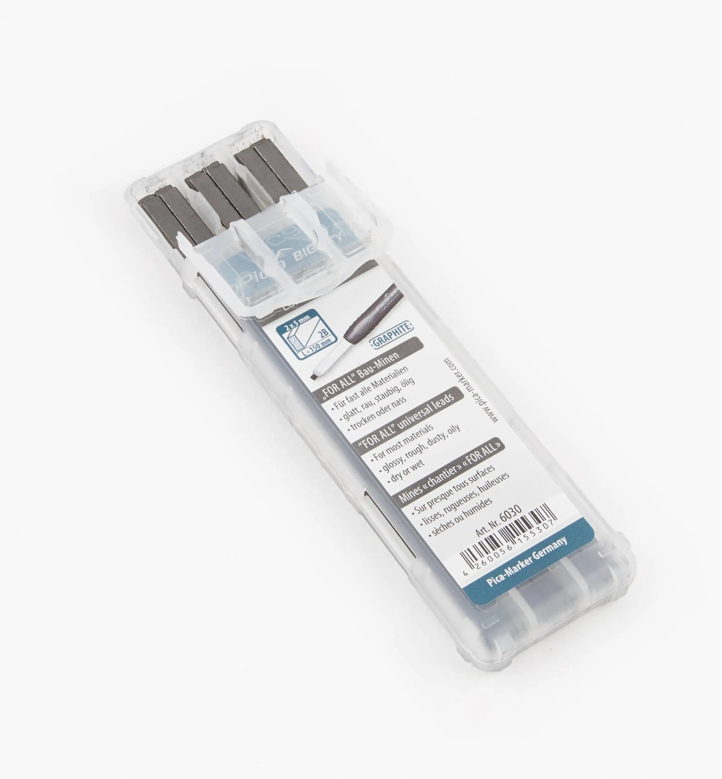 Lee Valley Marking & Measuring>Replacement Leads For Pica Big Dry Carpenter's Mechanical Pencil