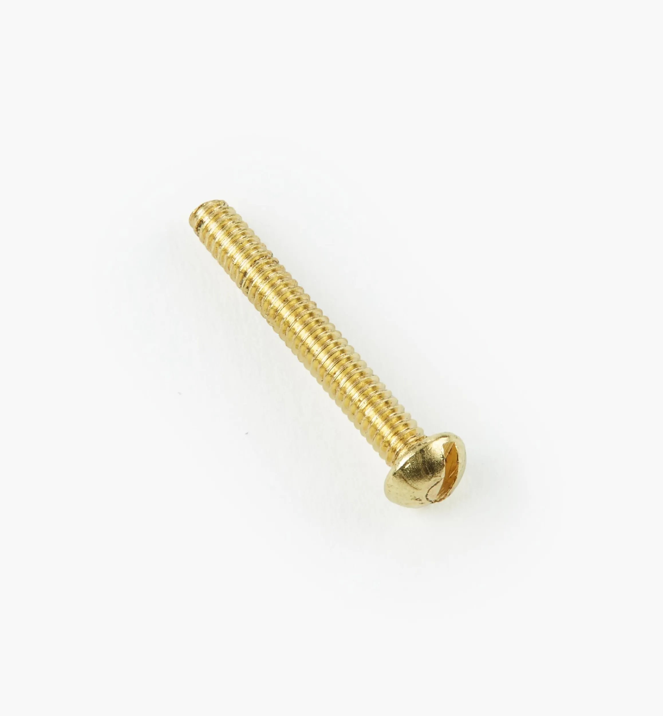 Lee Valley Screws>Round-Head Slot Brass Machine Screws