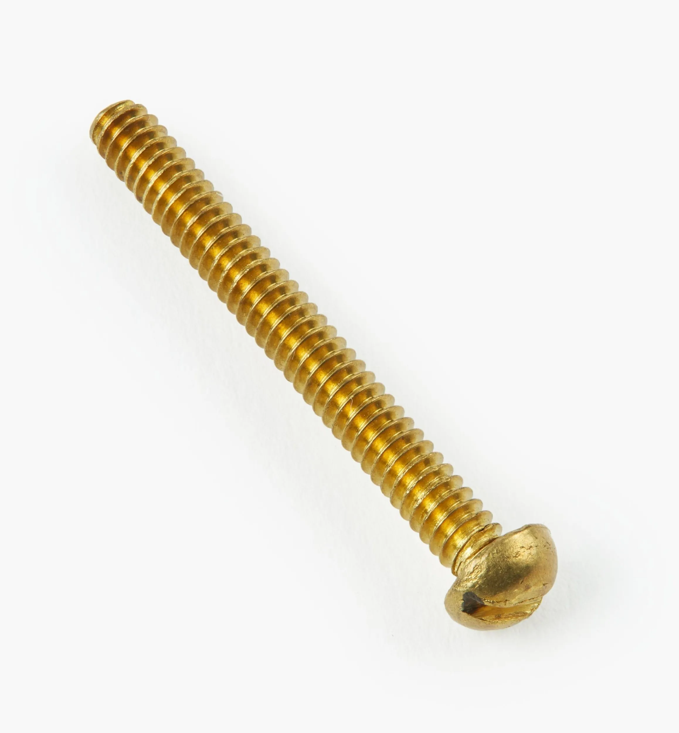 Lee Valley Screws>Round-Head Slot Brass Machine Screws