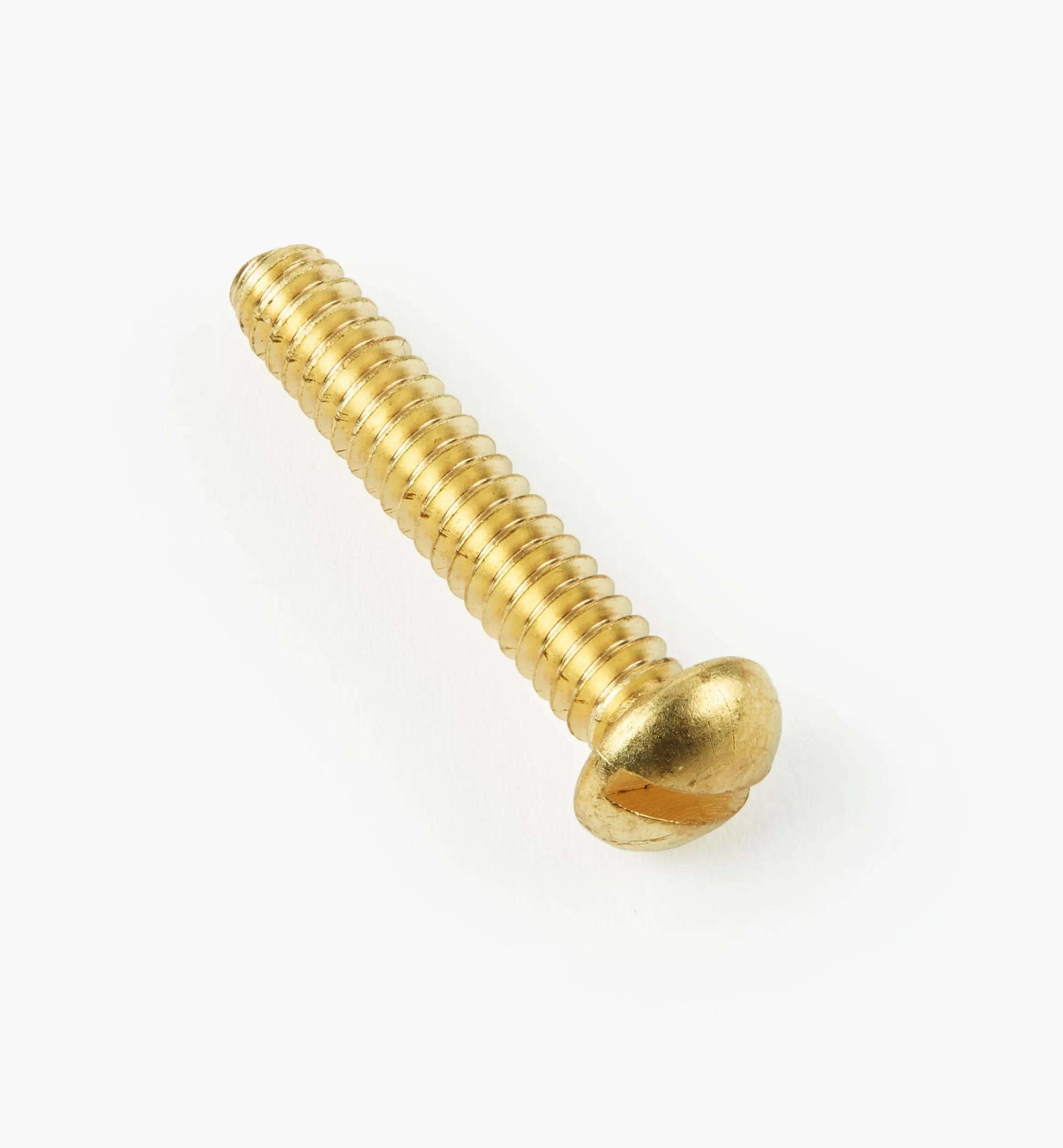 Lee Valley Screws>Round-Head Slot Brass Machine Screws
