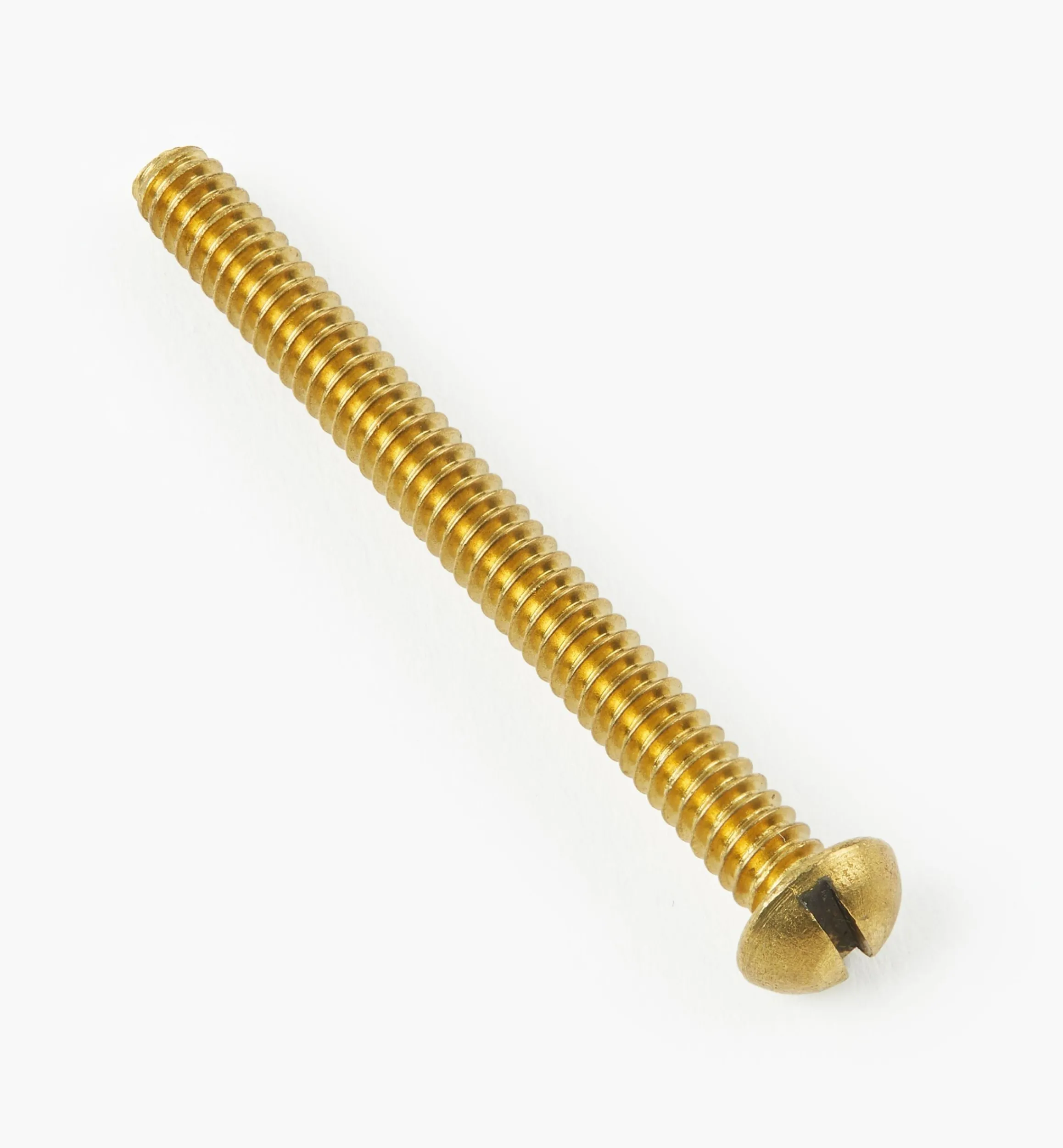 Lee Valley Screws>Round-Head Slot Brass Machine Screws