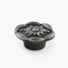 Lee Valley Knobs>Satin Pewter Antique Oval Knob