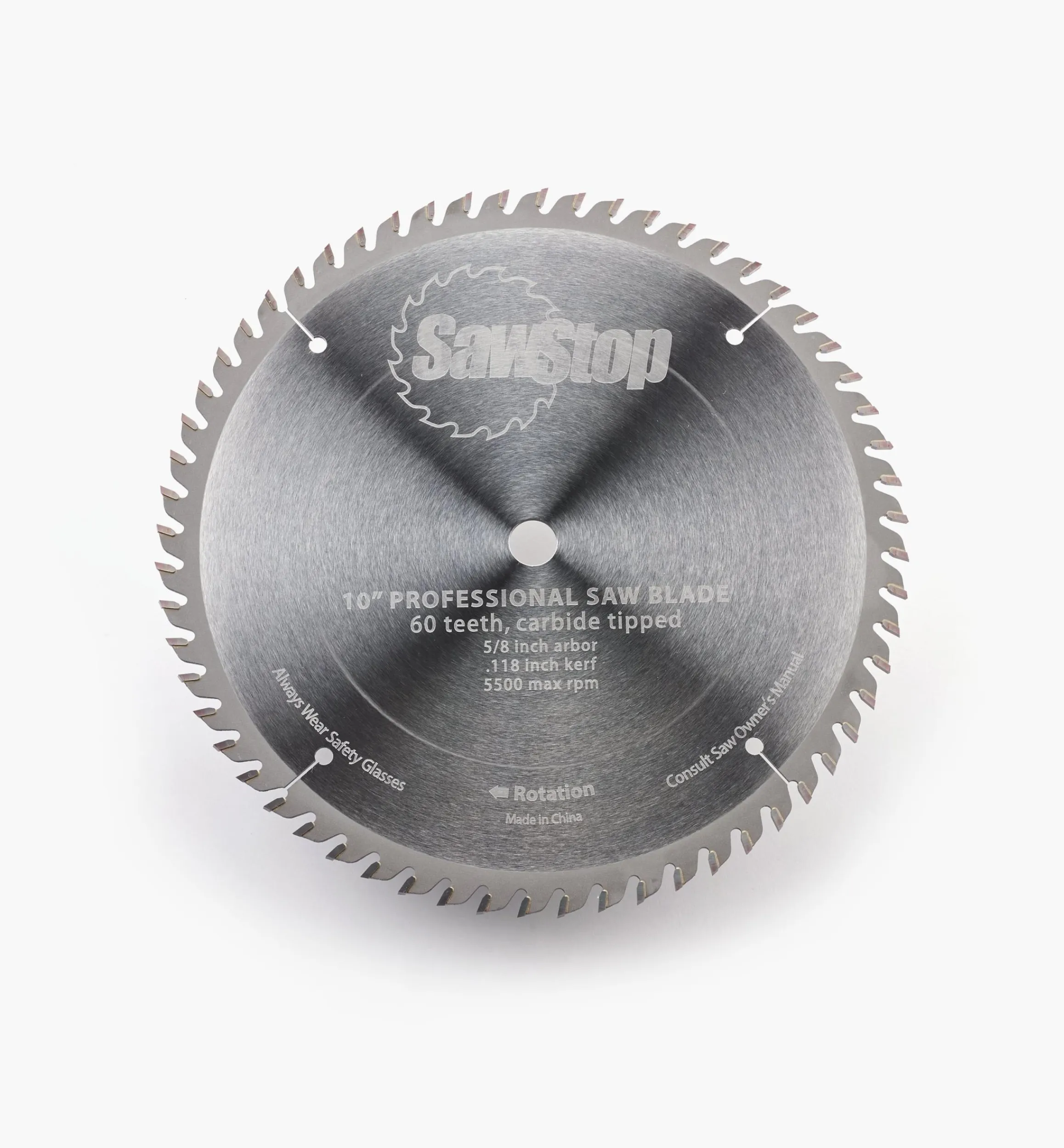 Lee Valley Power Tool Accessories>SawStop 10" 60-Tooth Combination Blade