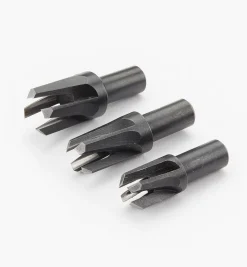 Lee Valley Power Tool Accessories>Set Of 3 Veritas Metric Tapered Snug-Plug Cutters
