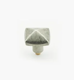 Lee Valley Knobs>Simple Pewter Hobnail Knob