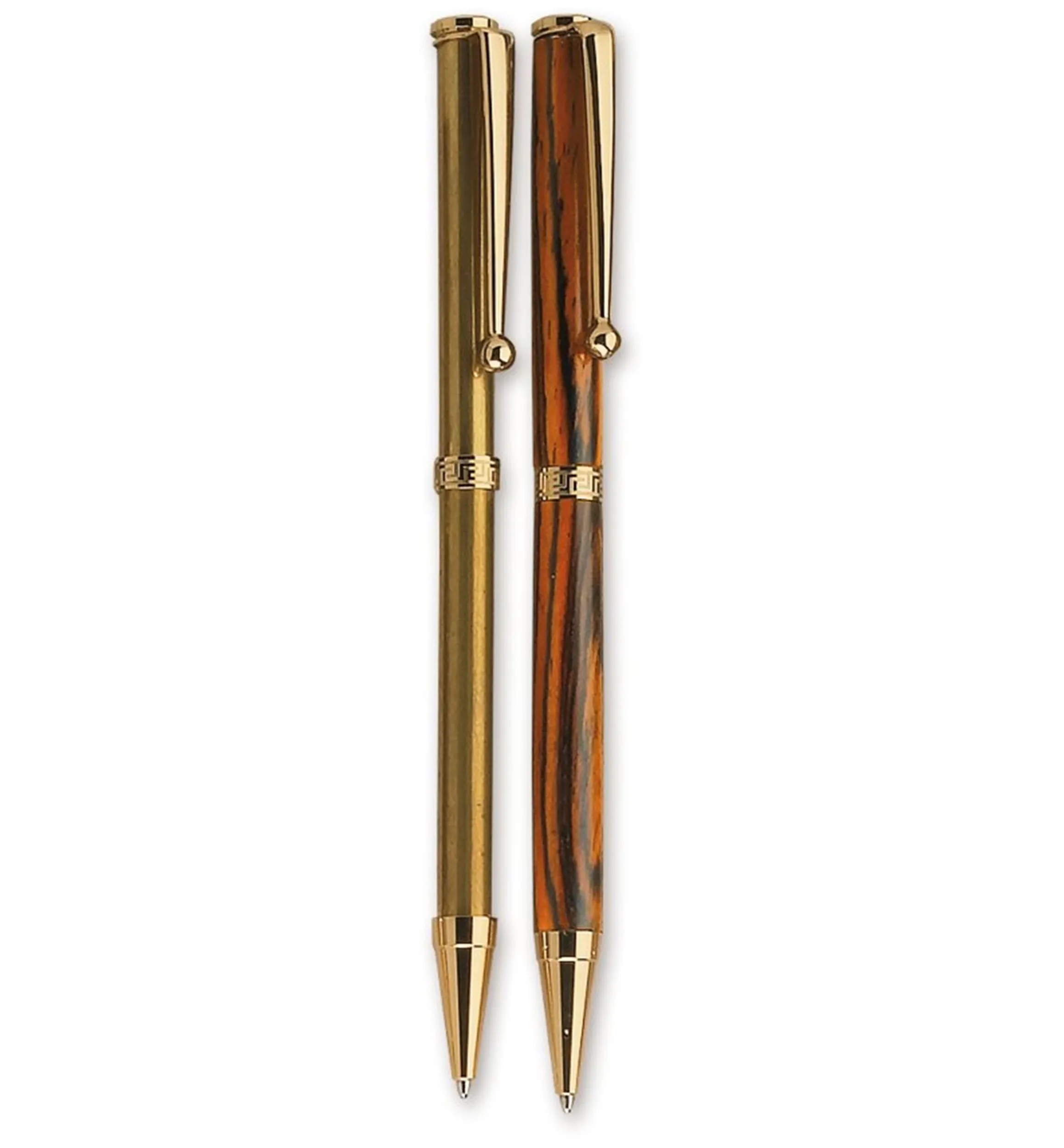 Lee Valley Project Supplies>Slim-Style Greek Key Pen Hardware