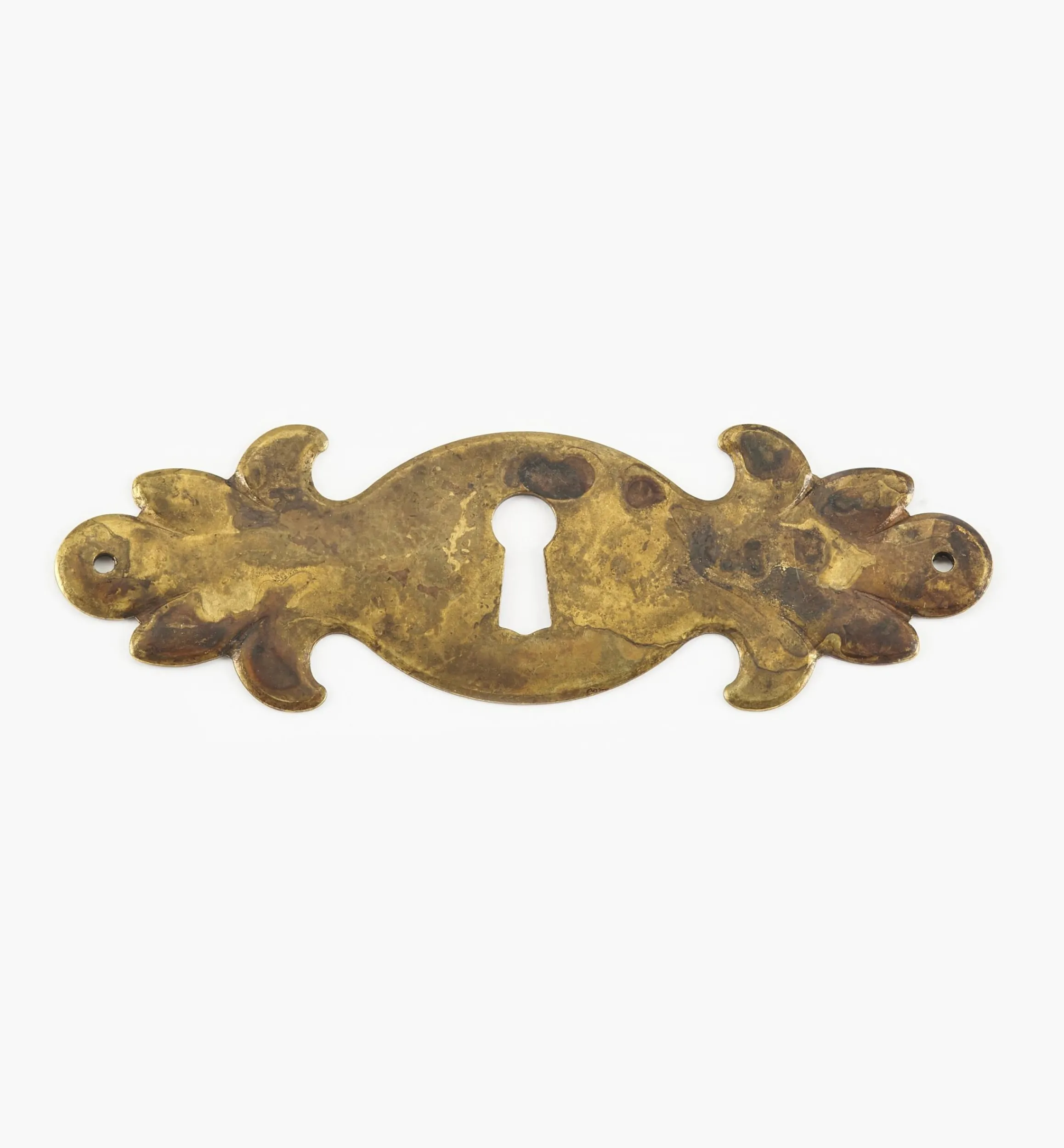 Lee Valley Escutcheons>Solid Brass Plate Keyhole Escutcheons