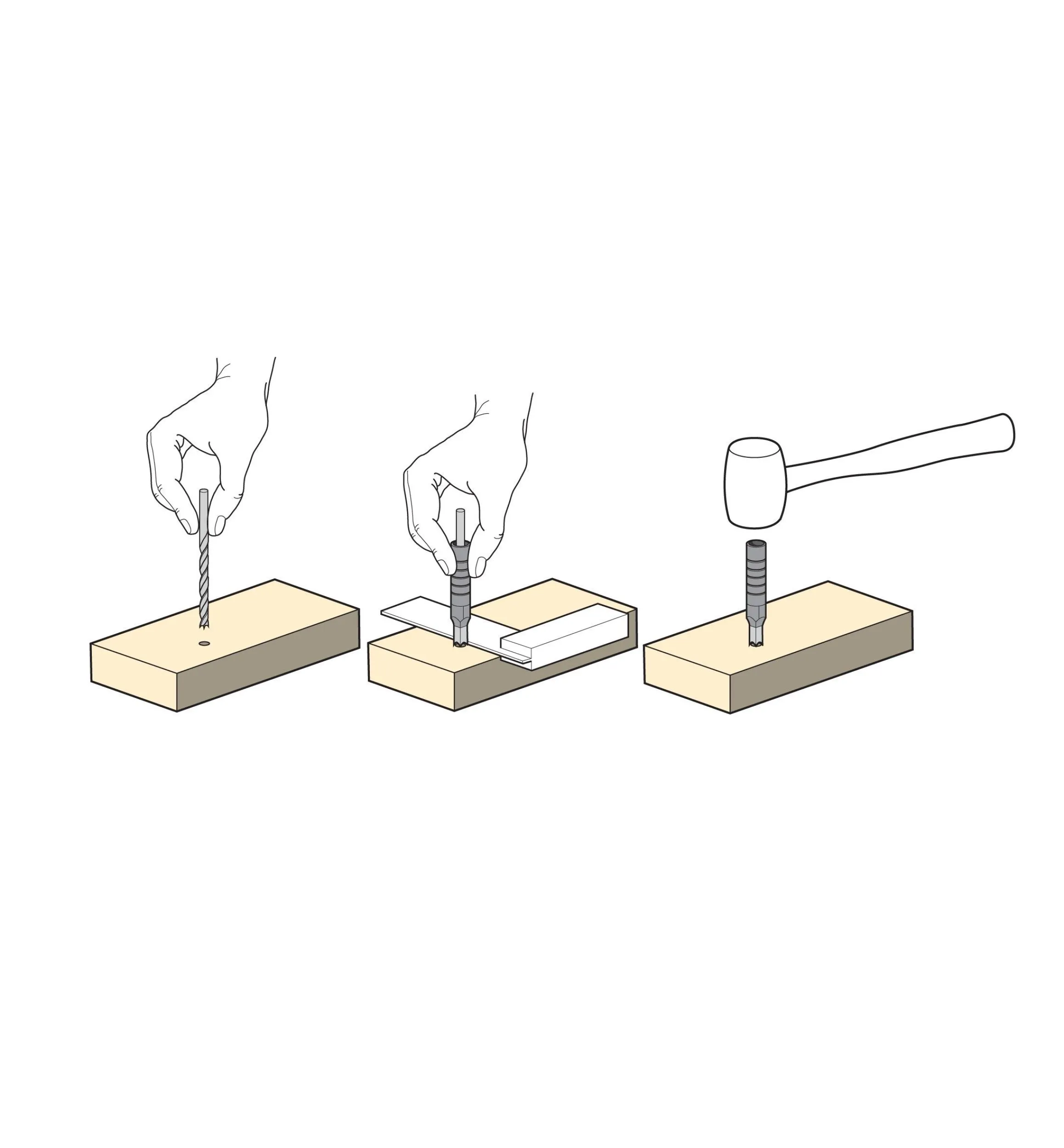 Lee Valley Hand Tools>Square Hole Punches