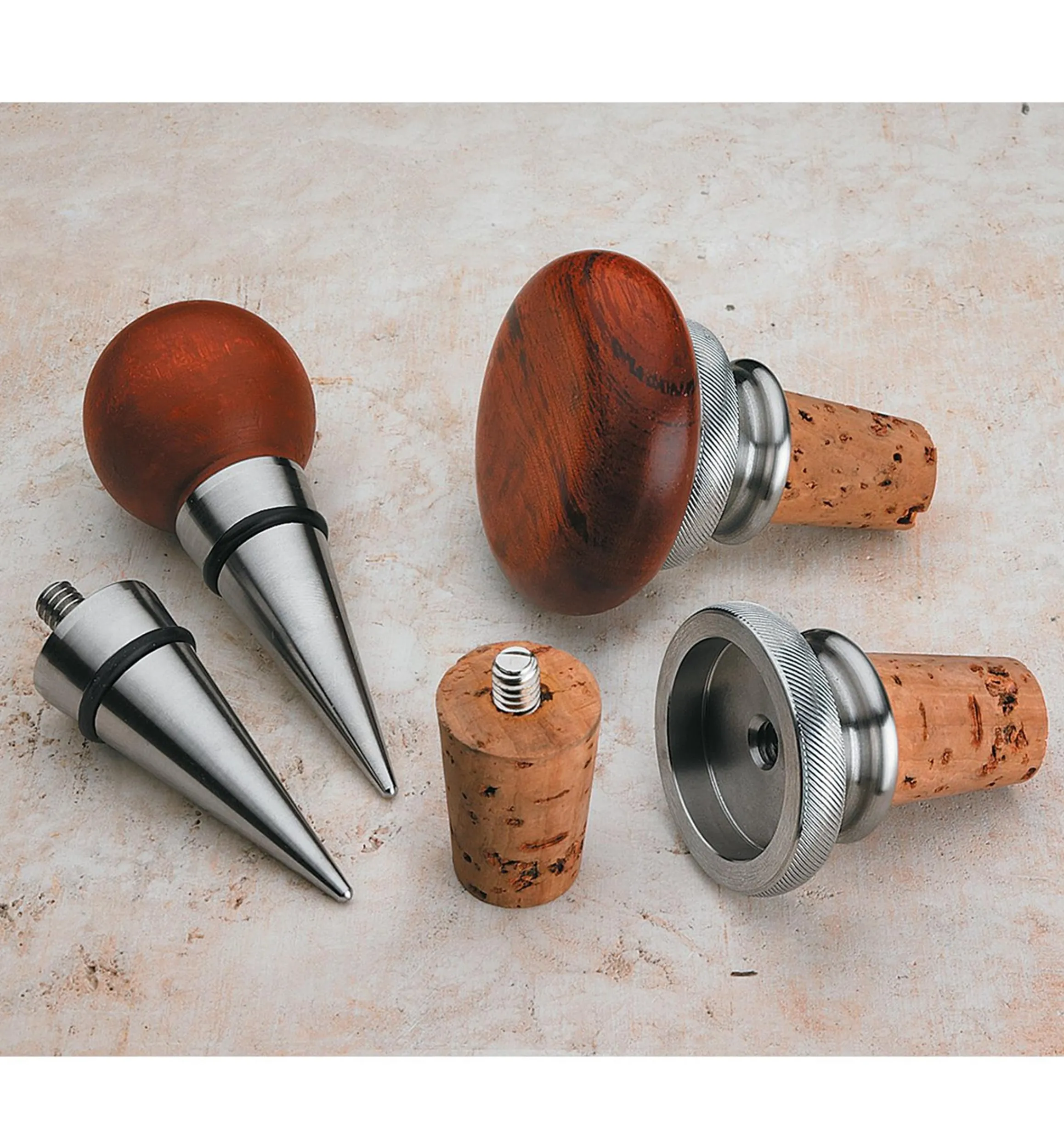 Lee Valley Project Supplies>Stainless-Steel Bottle Stopper Components