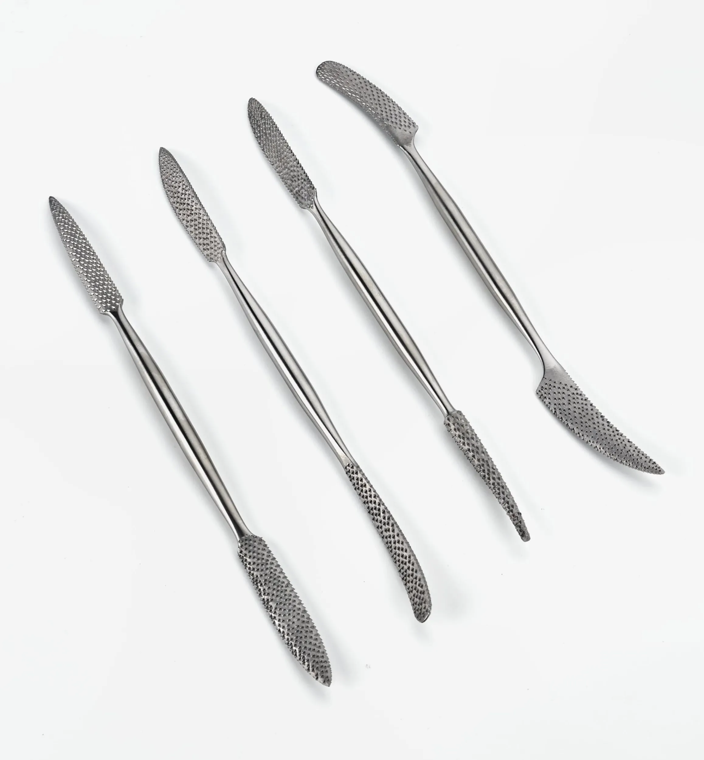 Lee Valley Hand Tools>Stainless-Steel Hand-Stitched Riffler Set