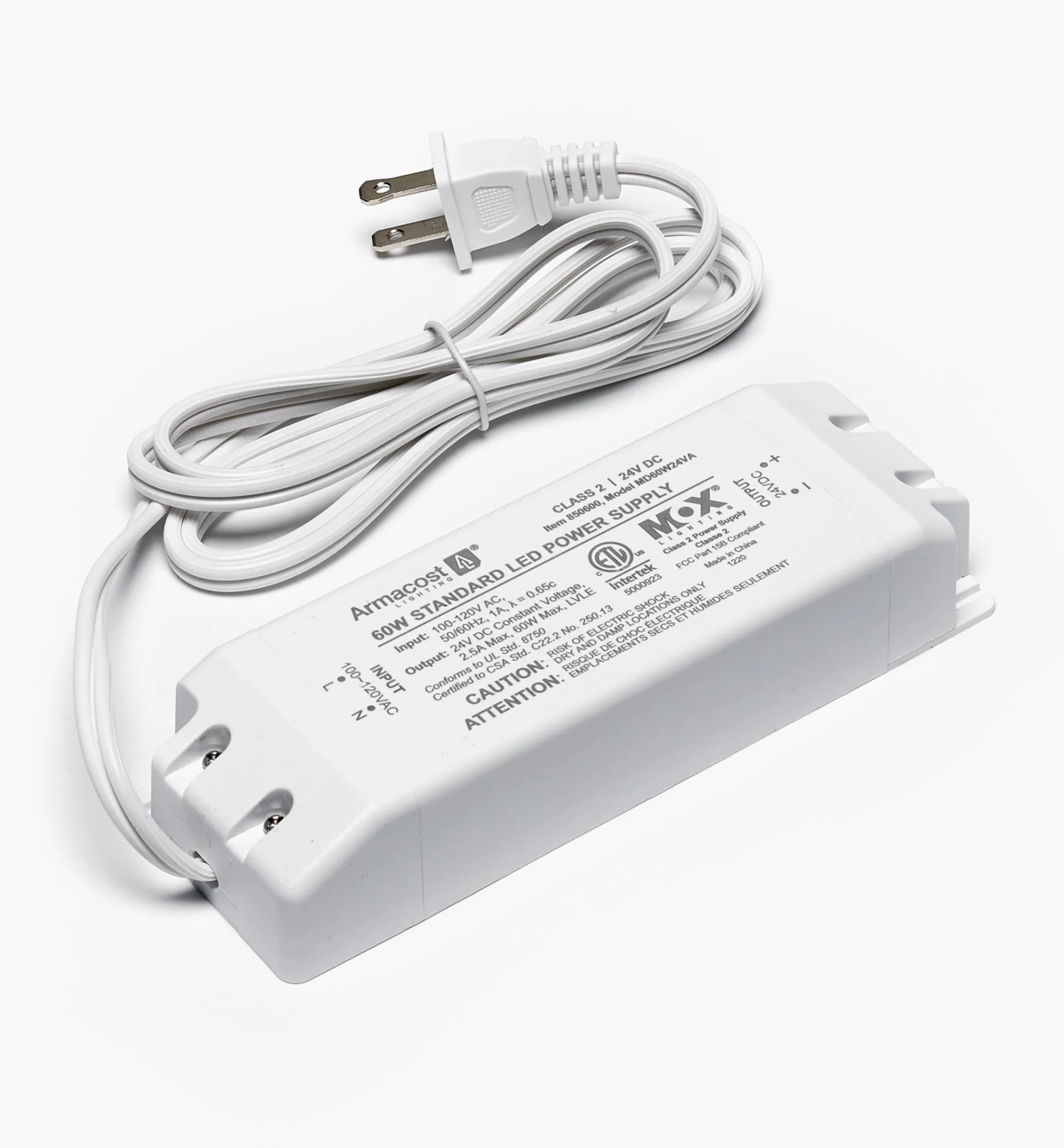 Lee Valley Lighting>Standard 24V Indoor Power Supplies For RGB+W LED Lights