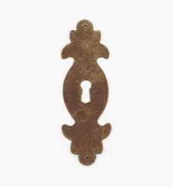 Lee Valley Escutcheons>Steel Plate Keyhole Escutcheons