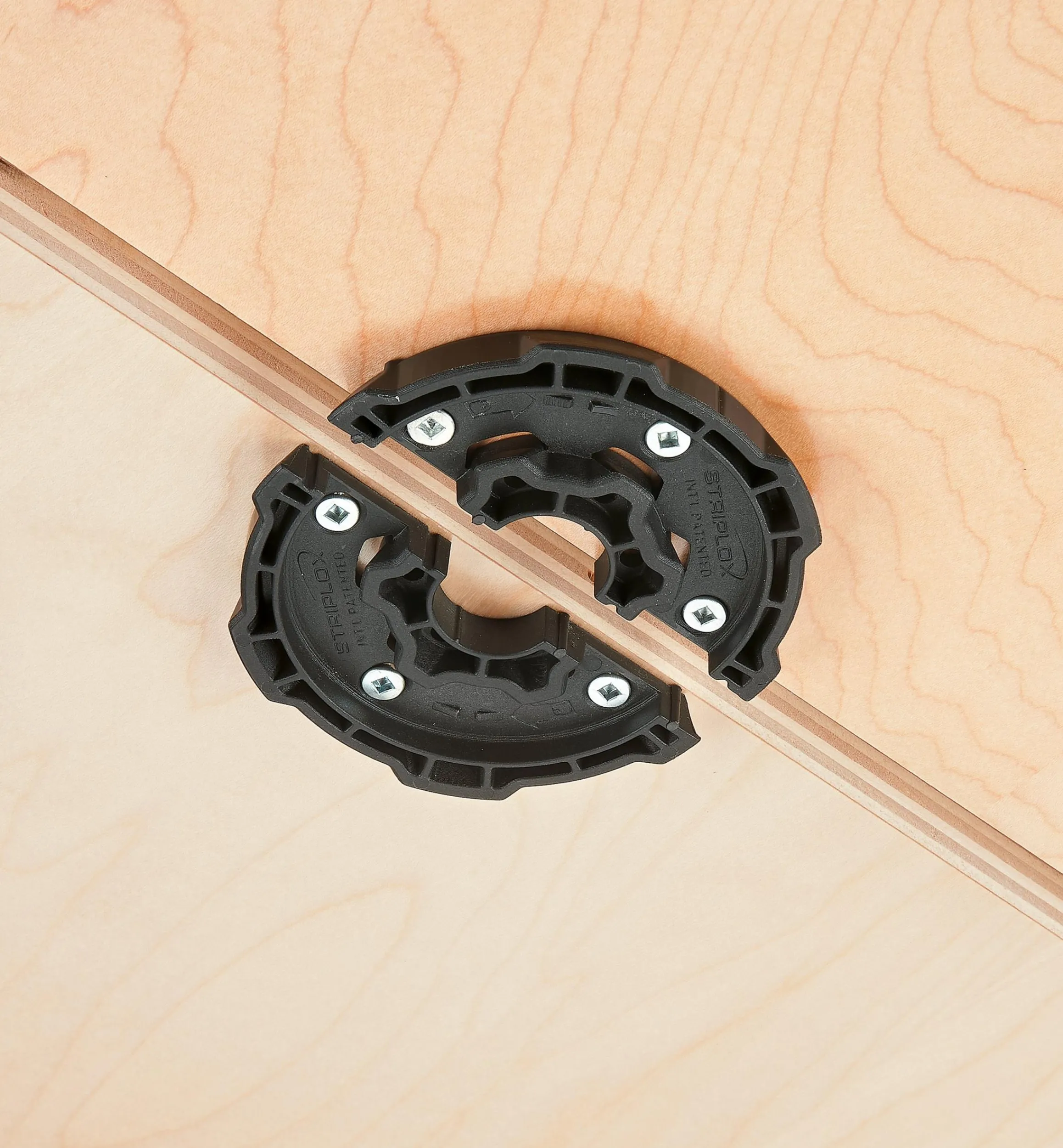 Lee Valley Fasteners>Striplox 180D In-Line Surface Connector