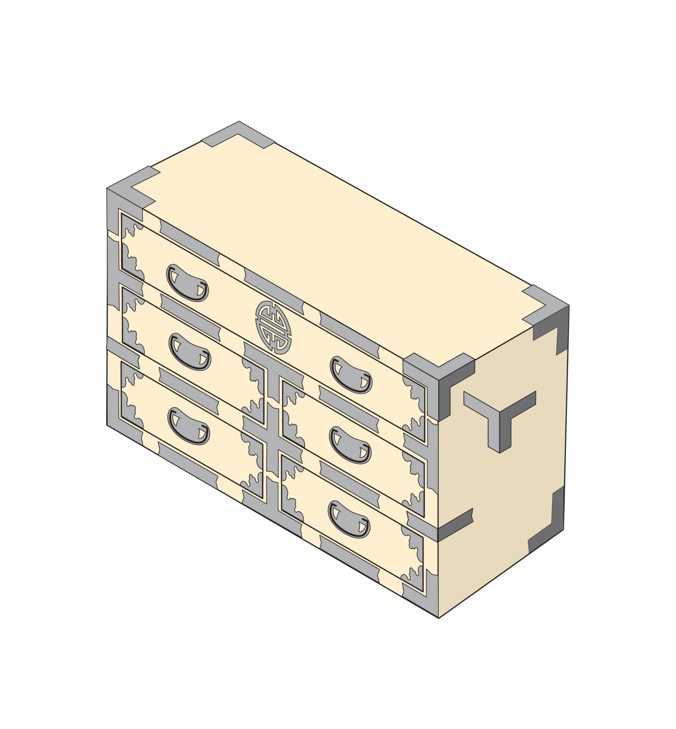 Lee Valley Box Hardware>Tansu Straight Braces