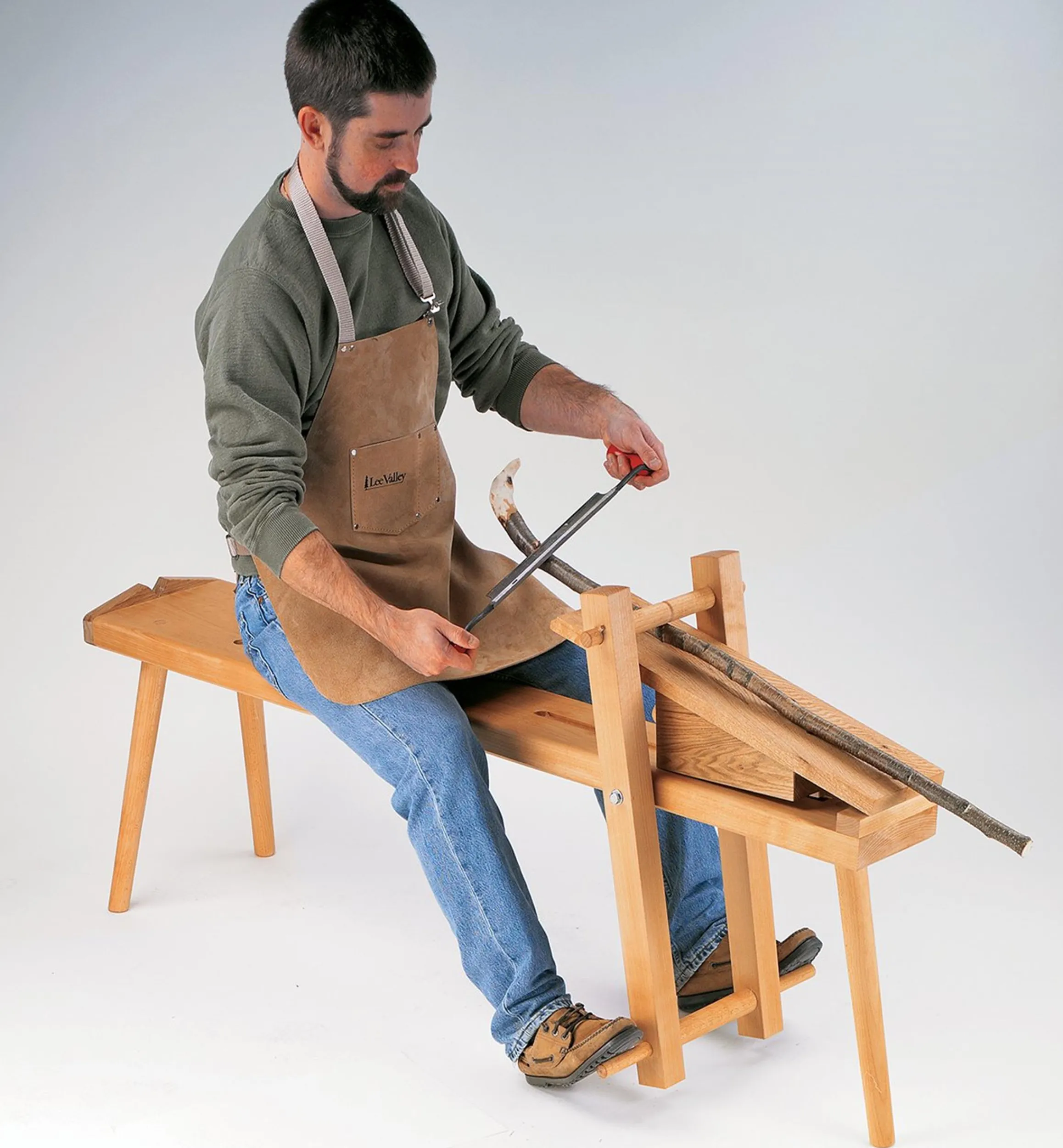 Lee Valley Plans>Traditional English Shaving Horse Plan