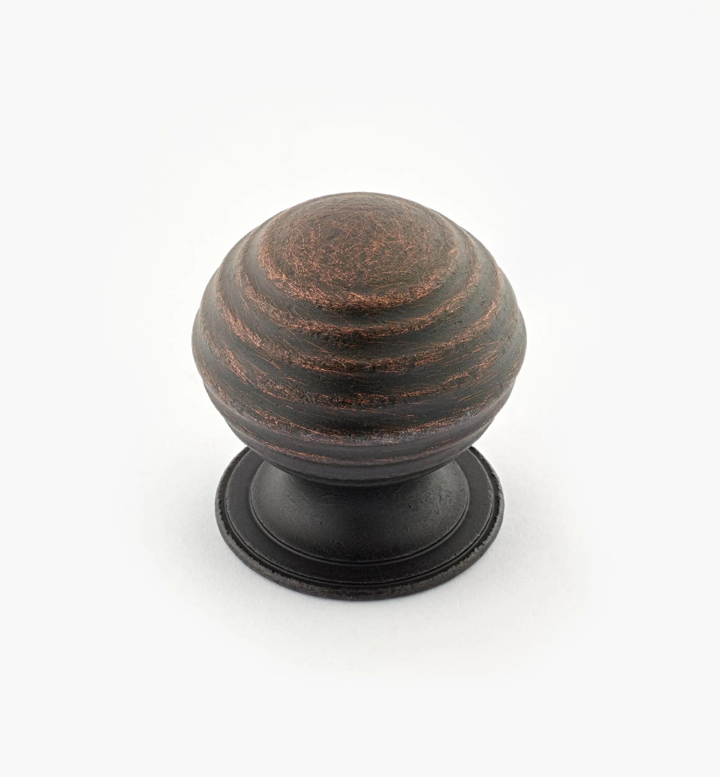 Lee Valley Knobs>Turned Brass Ridged Knobs