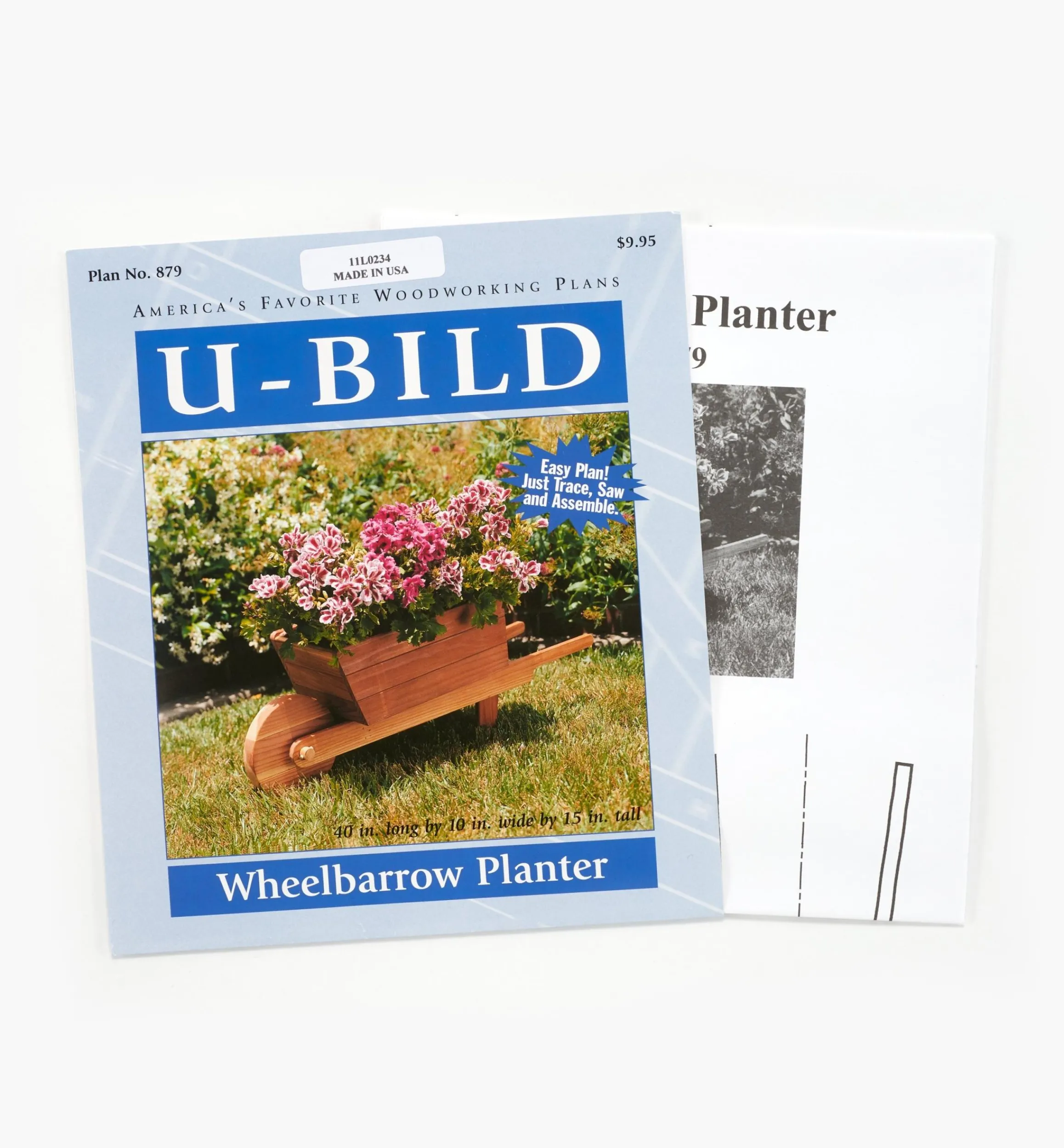 Lee Valley Plans>Wheelbarrow Planter Plan